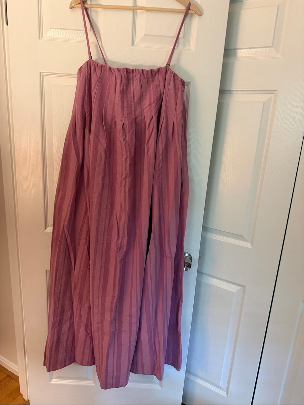 Free People Mauve Pink Striped Maxi Dress